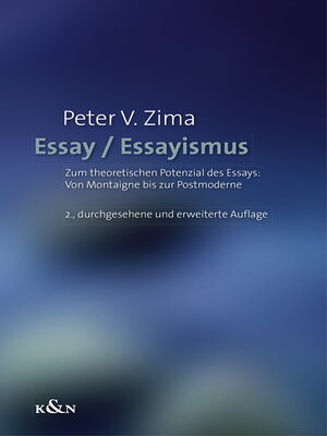 cover image of Essay / Essayismus